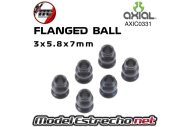 AXIAL RACING STEEL FLANGED BALL (3X5.8X7MM - 6PCS) AXA1331